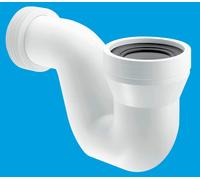 McAlpine P Trap Connector for Squatting Pan & Hoppers WCTRAP4P in White McAlpine White