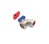 McAlpine Pf Wash Mac Valve Angle 15X 3/4" CP WRAS in Silver McAlpine Silver