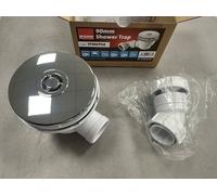 McAlpine Chrome Shower Trap 90mm x 50mm Seal ST90CP10