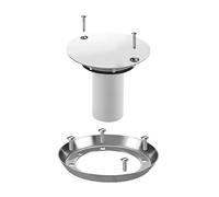 McAlpine Polished Stainless Steel Tiled Floor to Sheet Floor Gully Conversion Kit TSGCONTVSS