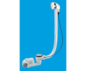 McAlpine PUB-PB-1M 1½" x 70mm Pop-Up Push Button Bath Waste and Overflow