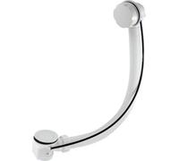 McAlpine PUB-WH 1½" x 70mm Polished Stainless Steel Flange Pop-Up Bath Waste and Overflow - Centre Pin Model with Overflow/Command Knob