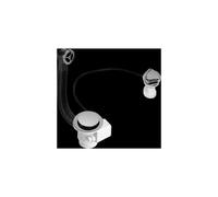 McAlpine PUFS70-CP 1.5" Pop-Up Sink Waste: 70mm Stainless Steel Flange: Chro in White McAlpine White