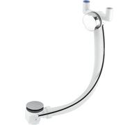 Mcalpine Puwf3-Cp Wasteflow With Pop-Up Waste And Trap, Chrome Plated Brass Control Knob