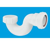 McAlpine Q10 1.5" 19mm Water Seal Multifit Outlet Bath Trap in White McAlpine White