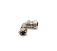 McAlpine QS Service Valve Angle 15X1/2" CP WRAS in Silver McAlpine Silver