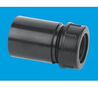 McAlpine R16-BL 1.25" x 19/23mm Reducer in ABS Black McAlpine Black