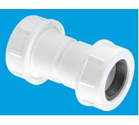 McAlpine R1M 19/23mm Universal Straight Overflow Connector in White McAlpine White