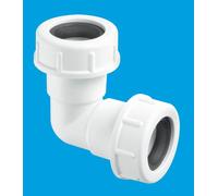 McAlpine R2M 19/23mm Universal 135° Overflow Bend in White McAlpine White