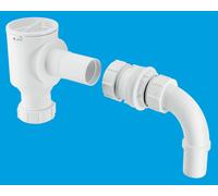 McAlpine R45E 1½" Complete Screened Tank Overflow Connector - Extended