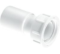 Mcalpine R6A 0.75" Straight Female Overflow Coupling With Loose Nut
