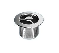 Mcalpine S/GRID-25PB-CP Chrome Plated Sink Overflow Plain Grid Cover