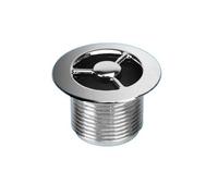 Mcalpine S/grid-25Pb-Cp Chrome Plated Sink Overflow Plain Grid Cover
