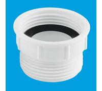 S12A-F European to UK Waste Outlet Adaptor McAlpine White One Size