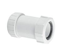 McAlpine S28L 1.25" Surefit x Multifit Straight Connector in White McAlpine White