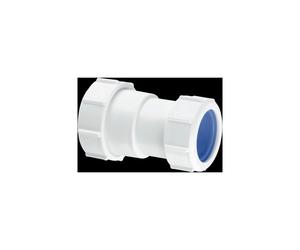 McAlpine S28L-ISO 1.25" x 32mm Multifit Straight Connector - Multifit x Euro in White McAlpine White