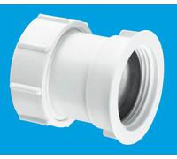 McAlpine S29 Straight Connector-Multifit x BSP Female Thread-1.25 inch, White