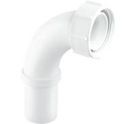 Mcalpine S5 1.25" Pushfit 90 Degree Knuckle Overflow Bend X Bsp Coupling Nut