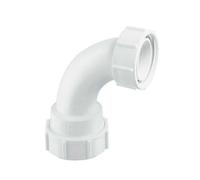 McAlpine Multifit 90 Degree Bend 1.25" x BSP Loose Swivel Nut S5M in White McAlpine White