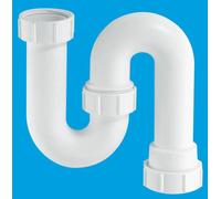 McAlpine SB10 1.25" 75mm Water Seal Tubular Swivel 'S' Trap in White McAlpine White