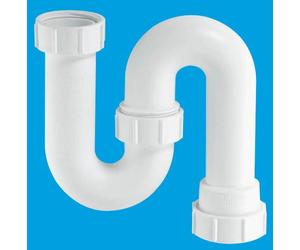 McAlpine SB10 1.25" 75mm Water Seal Tubular Swivel 'S' Trap in White McAlpine White