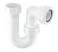 McAlpine SC10 Tubular Swivel 'P' Trap with Multifit Outlet - White
