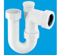 McAlpine SE10V 75mm Water Seal Tubular Swivel Anti-Syphon (Silentrap) 'P' Trap with Universal Outlet
