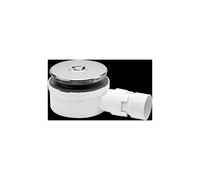 McAlpine Shallow Shower Trap Chrome 53mm High x 90mm x 1.5" outlet ST90CP10- in White McAlpine White