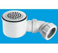 McAlpine Shower Trap 11/2 x 90mm Plastic - ST90WH10 - 50mm Water Seal in White McAlpine White