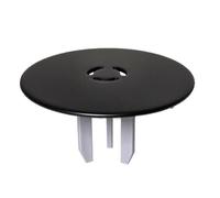 McAlpine Shower Trap Cover Matt Black Finish, 110mm, ST90MEMBMTOP+SUPP