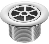 Mcalpine Shower Waste Outlet And Grid - Chrome Plated On Plastic 70mm Diameter