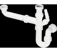 McAlpine SK1 Standard Bowl & a Half Plumbing Kit in White McAlpine White