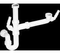 McAlpine SK1A Standard Bowl & a Half Plumbing Kit with 2 Nozzles in White McAlpine White