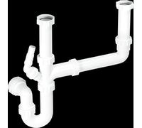 McAlpine SK2 Standard Double Bowl Kit in White McAlpine White