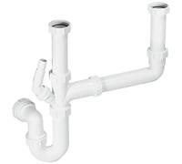 McAlpine SK2 Standard Double Bowl Sink Kit, White