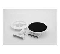 McAlpine Slimline Floor Gully With Non-Return Valve 2 Piece White Cover