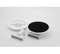 McAlpine Slimline Floor Gully With Non-Return Valve 2 Piece White Cover