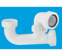McAlpine SM10 50mm Seal Bath Trap with Cleaning Eye in White McAlpine White