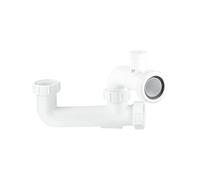 McAlpine SM10EV 60mm Seal Anti-Syphon Extended Body Bath Trap in White McAlpine White