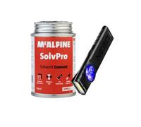 McAlpine Solvpro Solvent Cement (118 Ml) + Nebo Slim Mini Uv Torch
