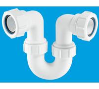 McAlpine SR10 1.25" 75mm Water Seal Running Tubular Swivel 'P' Trap in White McAlpine White