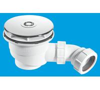 McAlpine ST90CB10 90mm x 50mm Water Seal Shower Trap in White McAlpine White