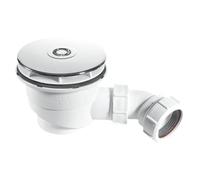 McAlpine ST90CB10 90mm x 50mm Water Seal Shower Trap in White McAlpine White