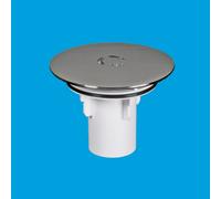 ST90CBTOP+TUBE Chrome Plated Brass Flange And Dip Tube For ST90 Traps McAlpine White One Size