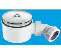 McAlpine ST90CP10-70 90mm Shallow Shower Trap - 70mm High in White McAlpine White
