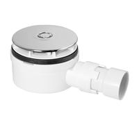 McAlpine ST90CP10-NRV 90mm Shower Trap with Non-Return Valve in White McAlpine White
