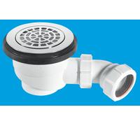 ST90CPB-P 90mm x 50mm Water Seal Shower Trap McAlpine White One Size