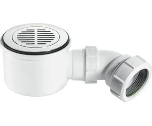 McAlpine ST90CPB-P-HP 2" x 90mm Hi-Flow Shower Trap Chrome Brass 50mm Water Seal