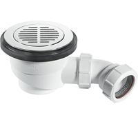 ST90CPB-S 90mm x 50mm Water Seal Shower Trap McAlpine White One Size