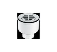 McAlpine ST90CPB-S-V 90mm x 50mm Water Seal Shower Trap with 2" Universal Ve in White McAlpine White